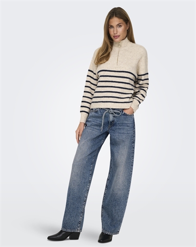  Only - ONLGianna Straight Jeans - Light Blue Denim